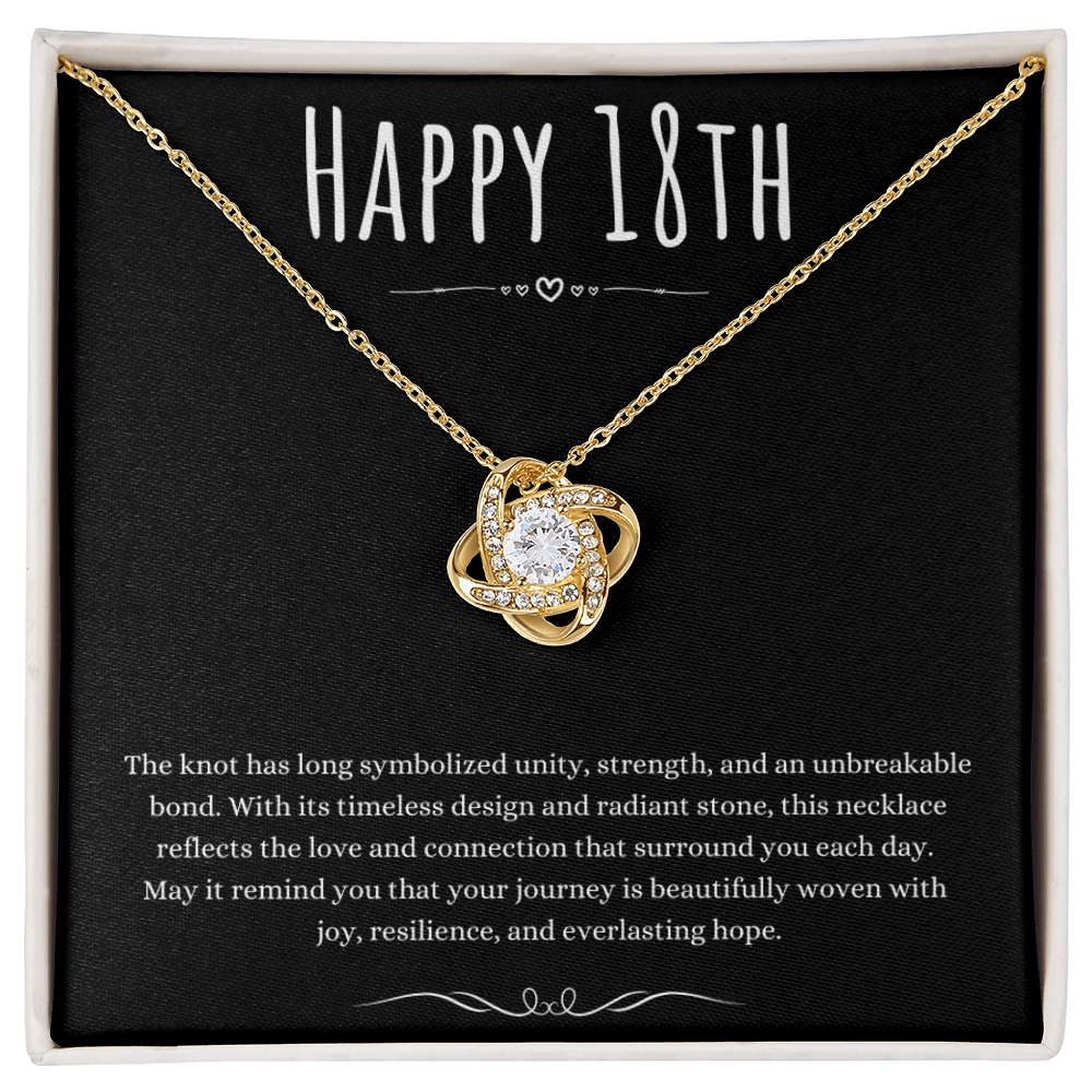 Best Gifts 305-18th Birthday Love Knot Necklace for Her 