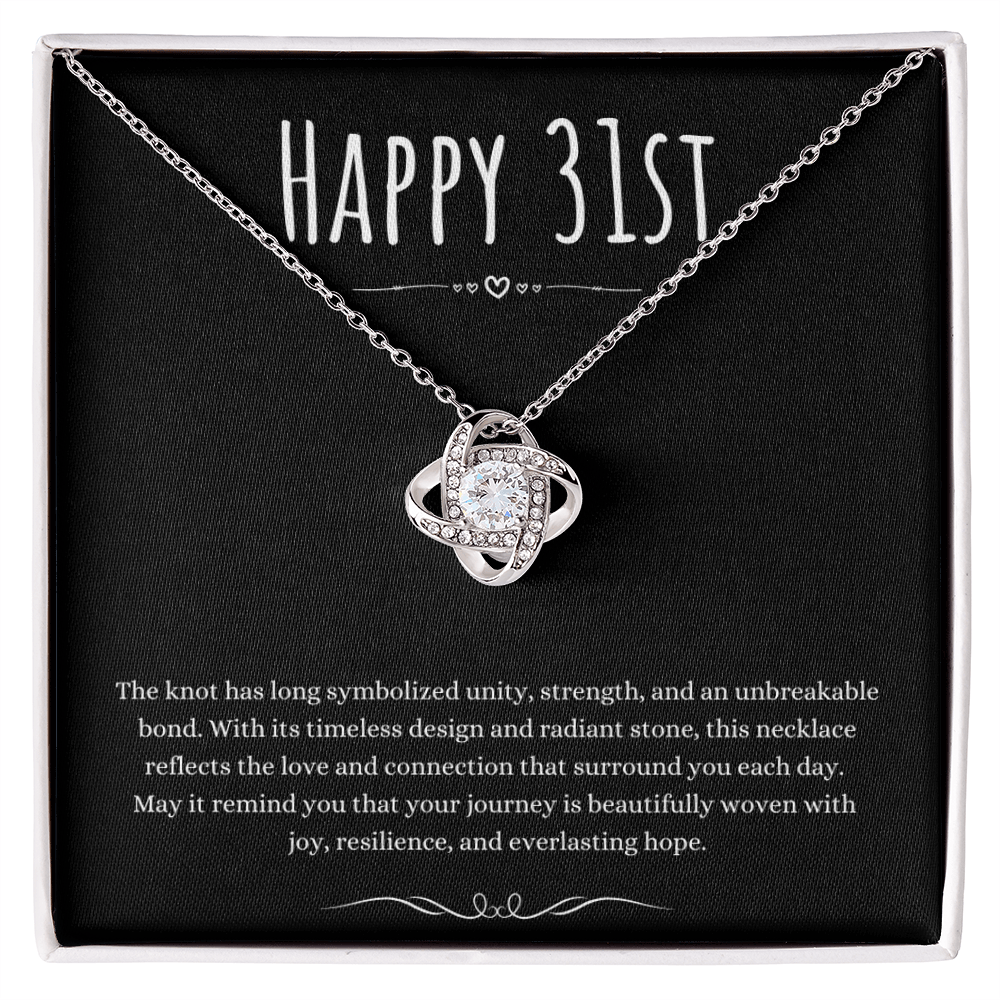 Best Gifts 305-31st Birthday Gifts for Her Love Knot Necklace