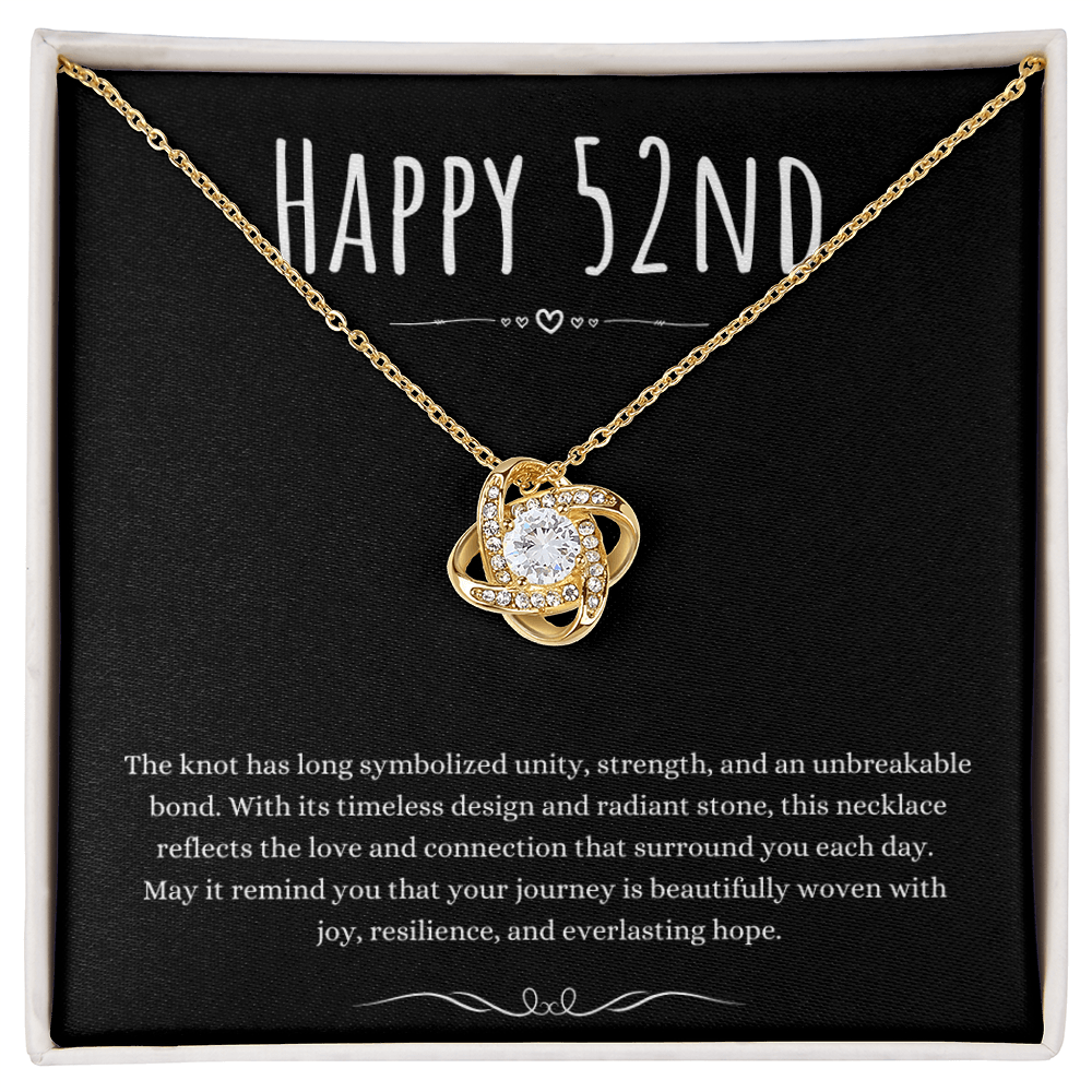 Best Gifts 305-52nd Birthday Love Knot Necklace Gift for Her