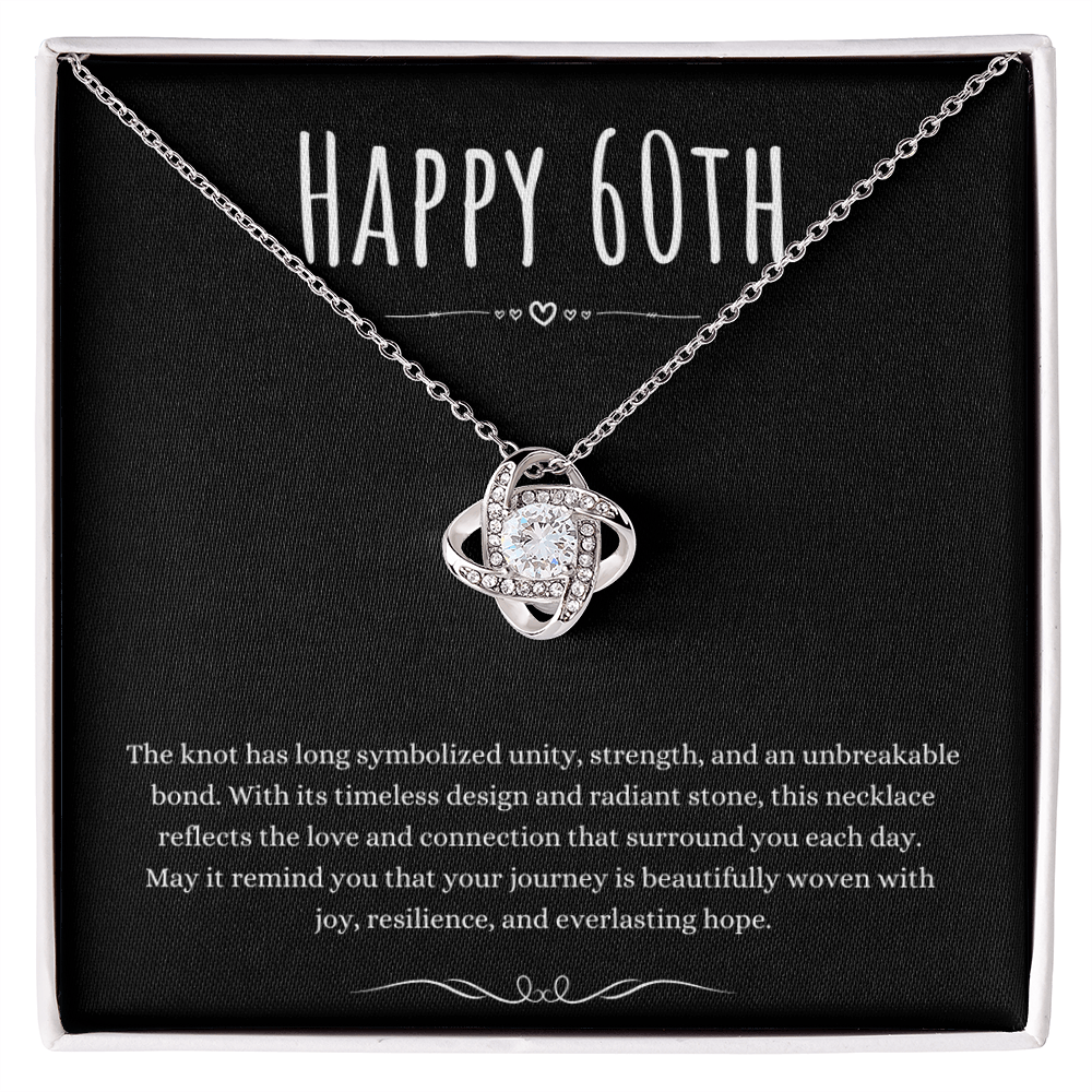 Best Gifts 305-60th Birthday Gift for Her Love Knot Necklace Jewelry