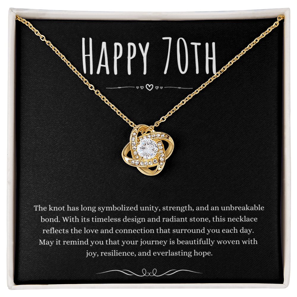 Best Gifts 305-70th Birthday Love Knot Necklace Gift for Her