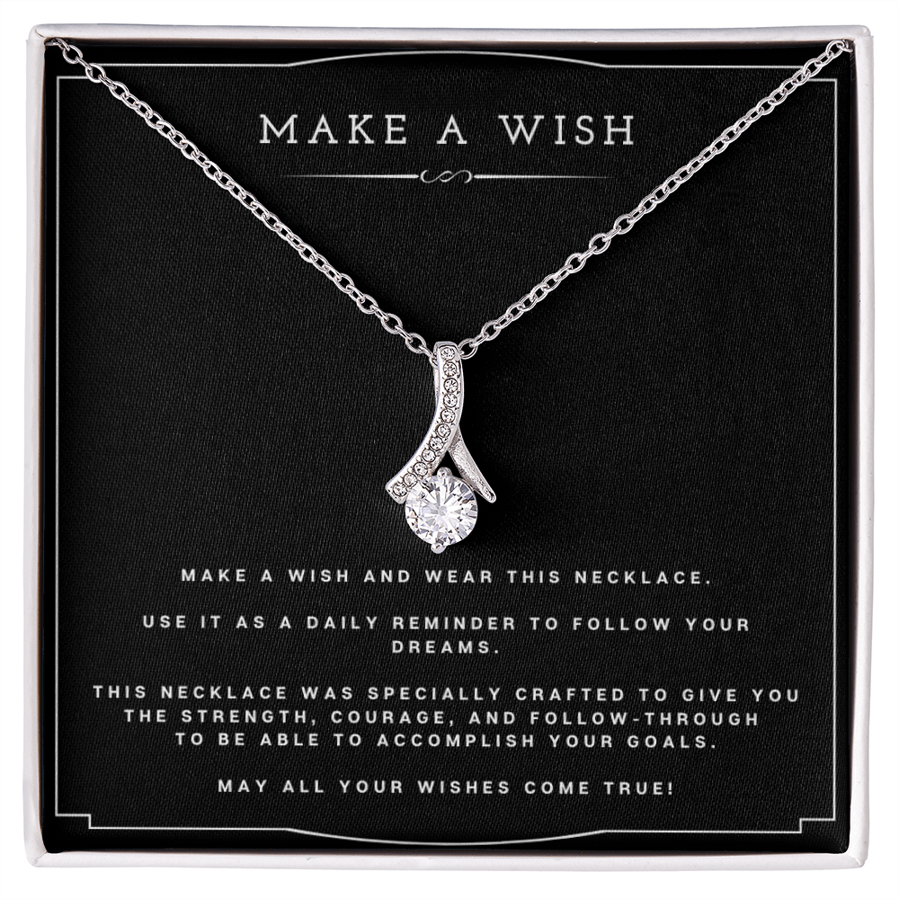 Best Gifts 305-Alluring Beauty Make A Wish Necklace – Inspirational Gift for Her