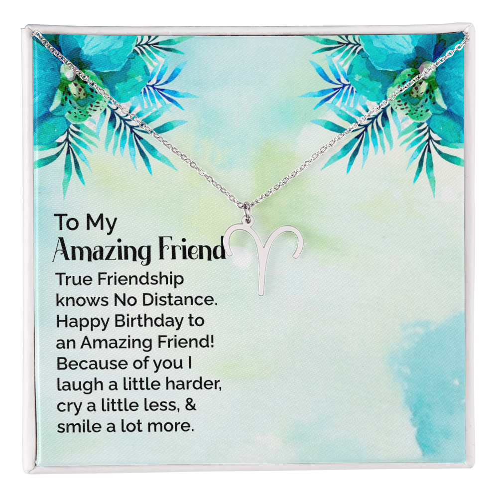 Best Gifts 305-Amazing Friend Birthday Zodiac Necklace Gift from Best Friend