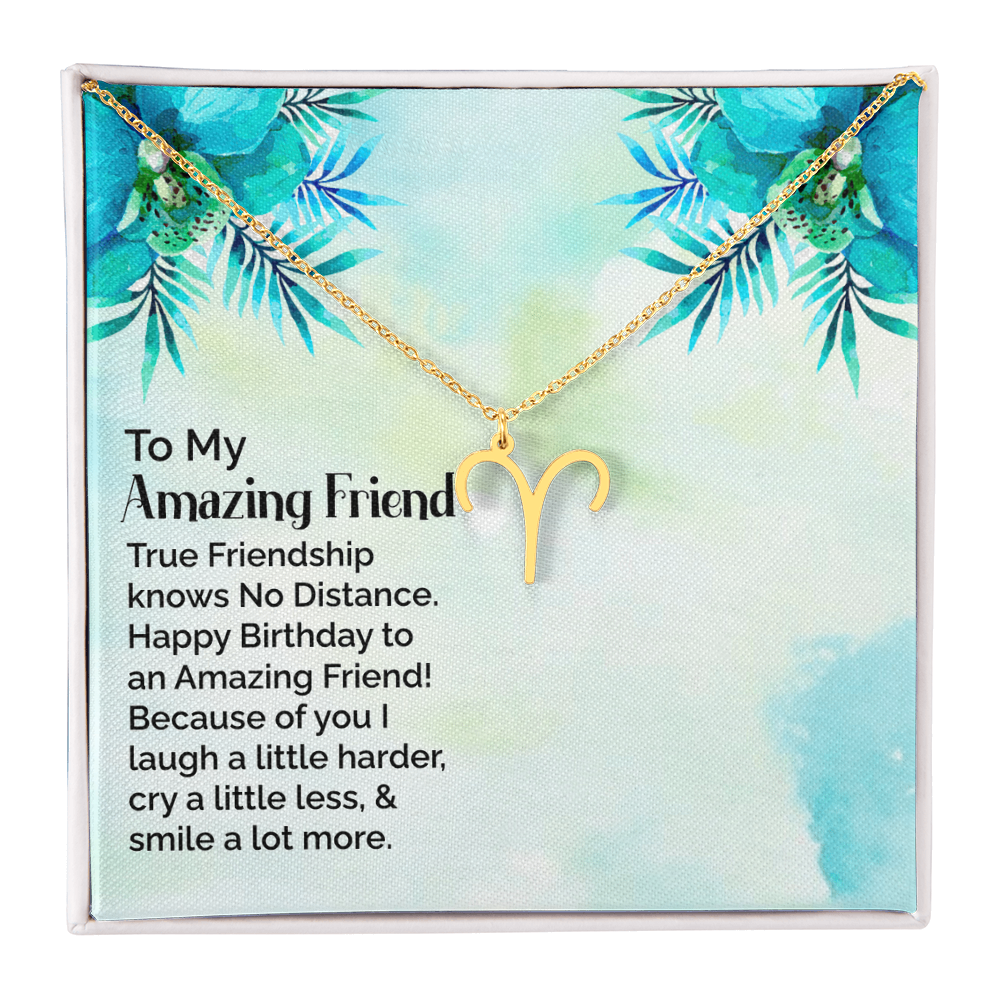 Best Gifts 305-Amazing Friend Birthday Zodiac Necklace Gift from Best Friend
