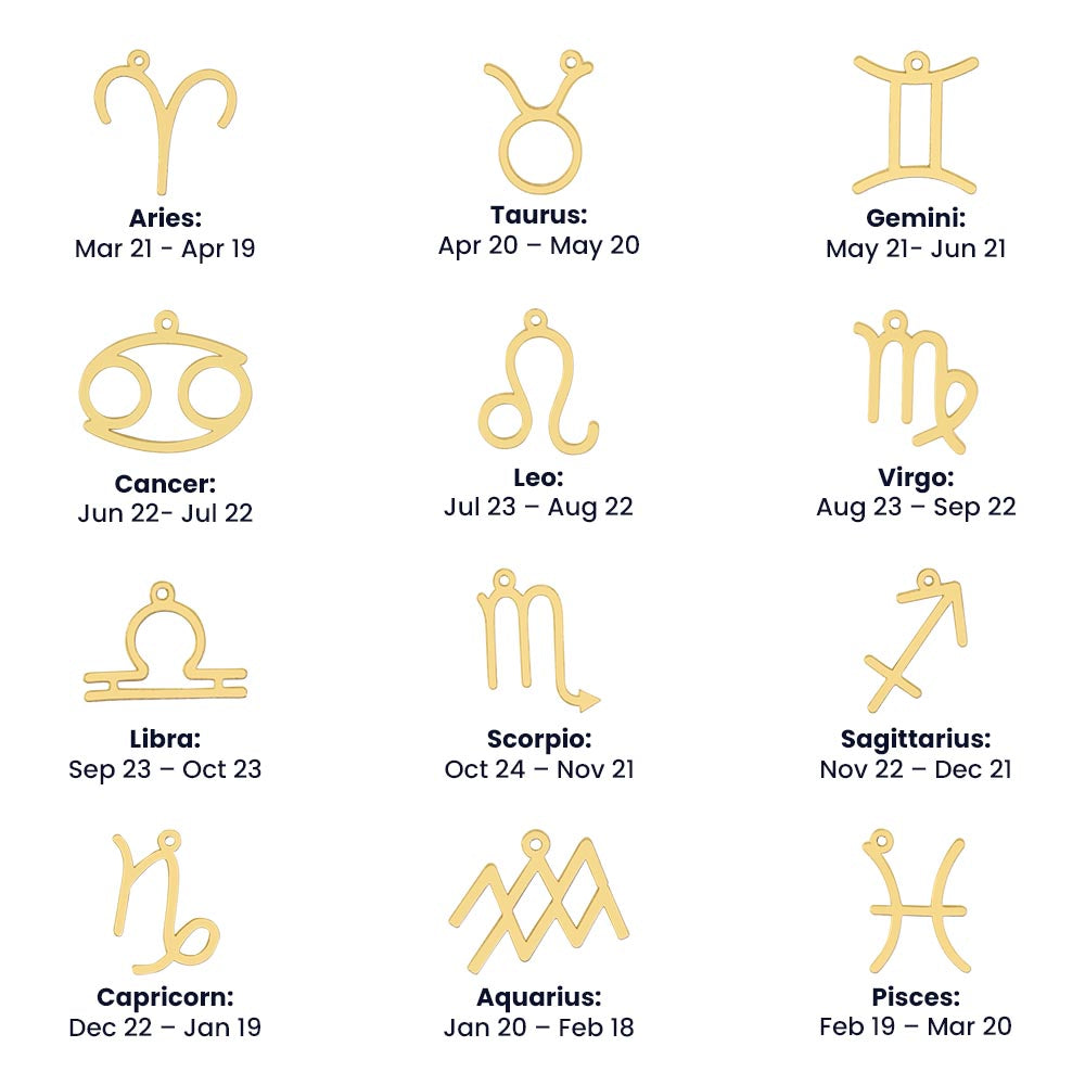 Best Gifts 305-Amazing Friend Birthday Zodiac Necklace Gift from Best Friend