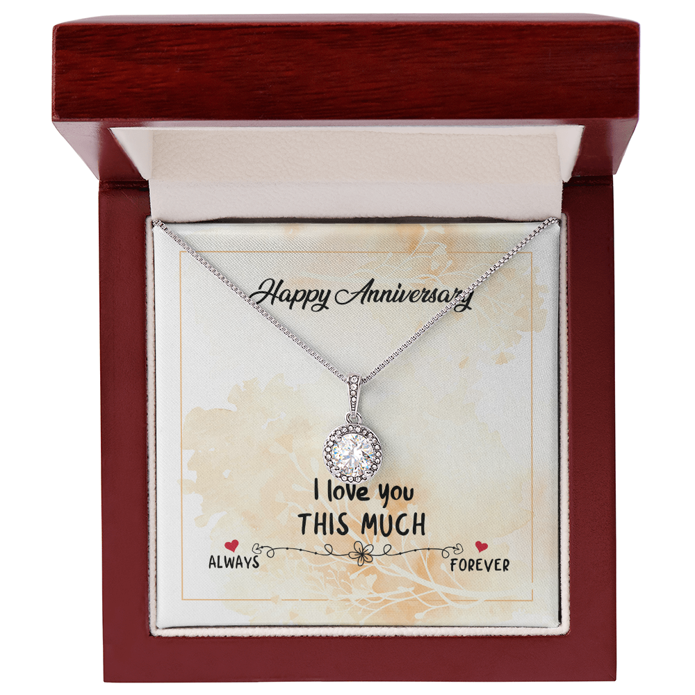 Christian Gifts 305-Anniversary Necklace for Wife I Love You This Much
