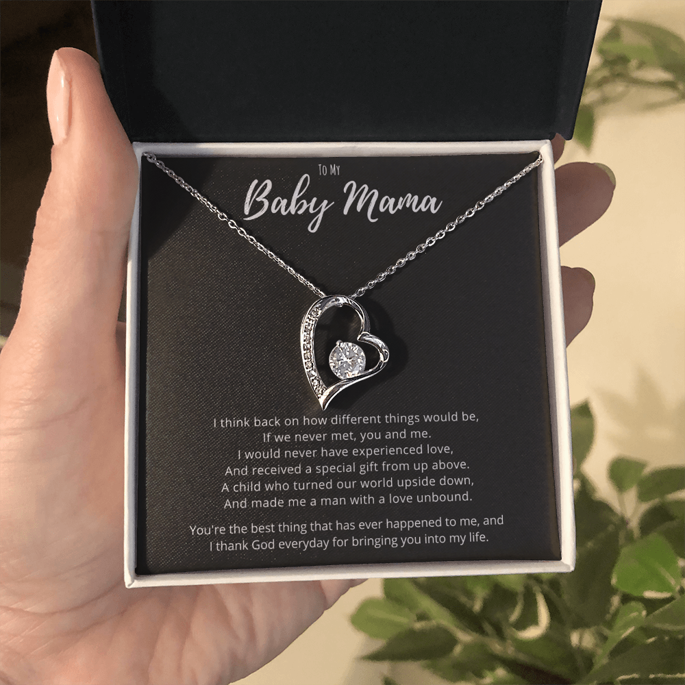 Best Gifts 305-Baby Mama Forever Love Necklace Gift from Him