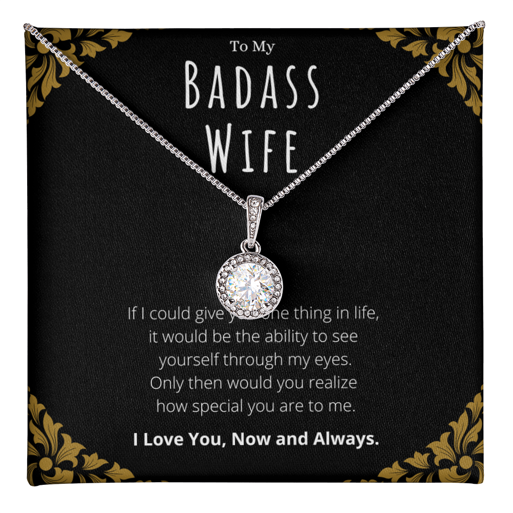 Best Gifts 305-Badass Wife Eternal Hope Necklace Gift from Husband