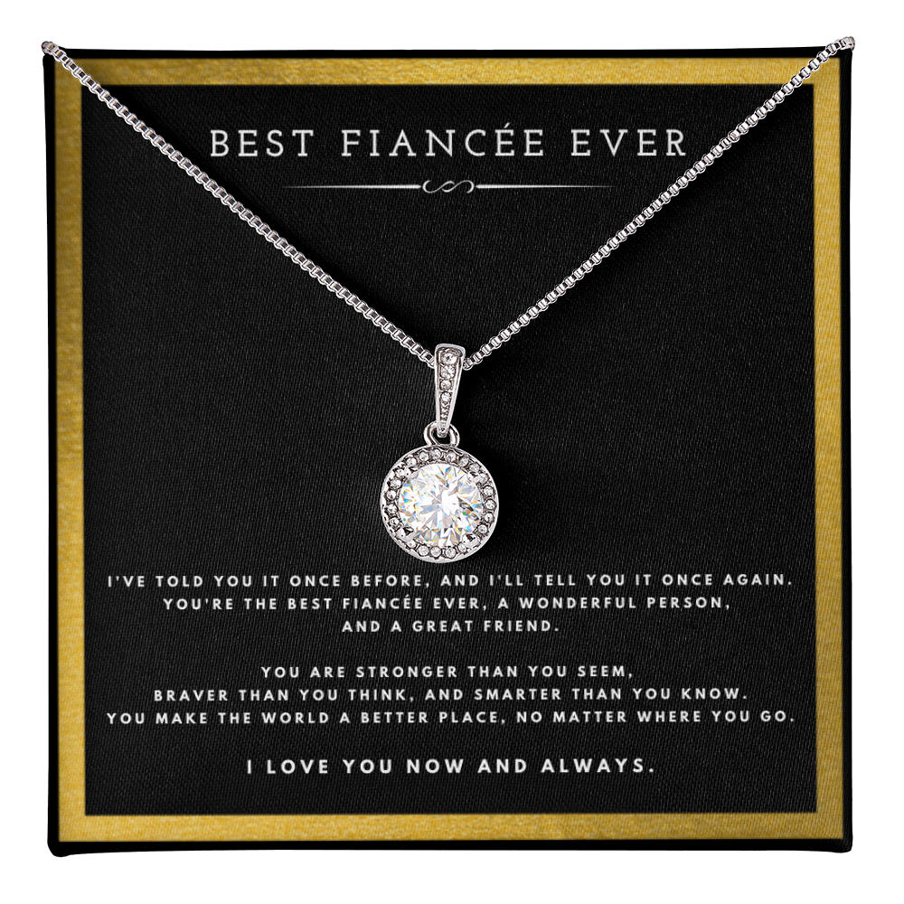 Best Gifts 305-Best Fiancée Ever Eternal Hope Necklace – Romantic Gift for Her