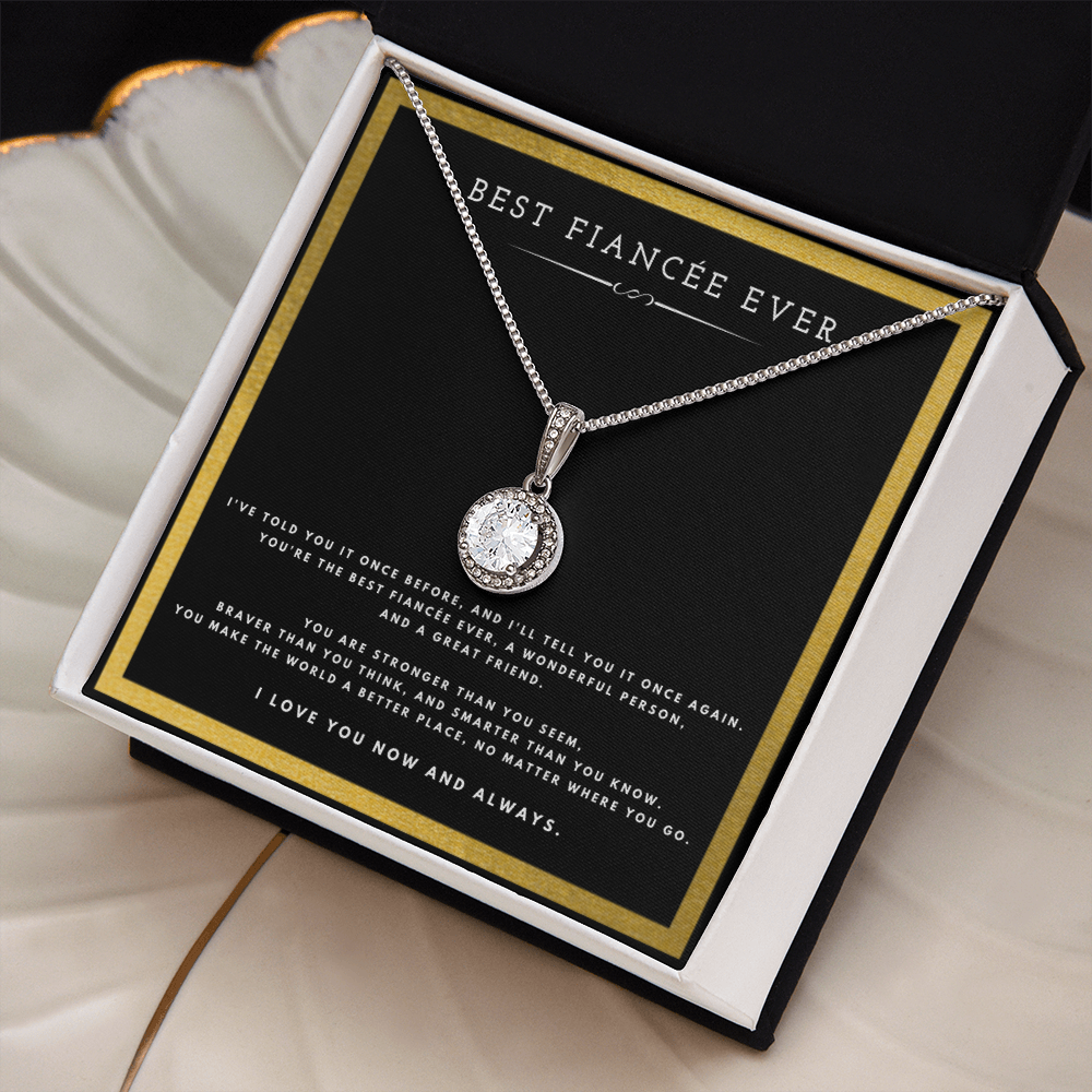 Best Gifts 305-Best Fiancée Ever Eternal Hope Necklace – Romantic Gift for Her