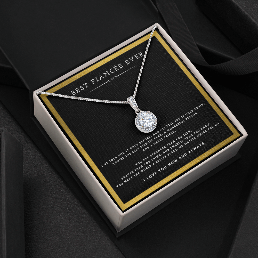 Best Gifts 305-Best Fiancée Ever Eternal Hope Necklace – Romantic Gift for Her