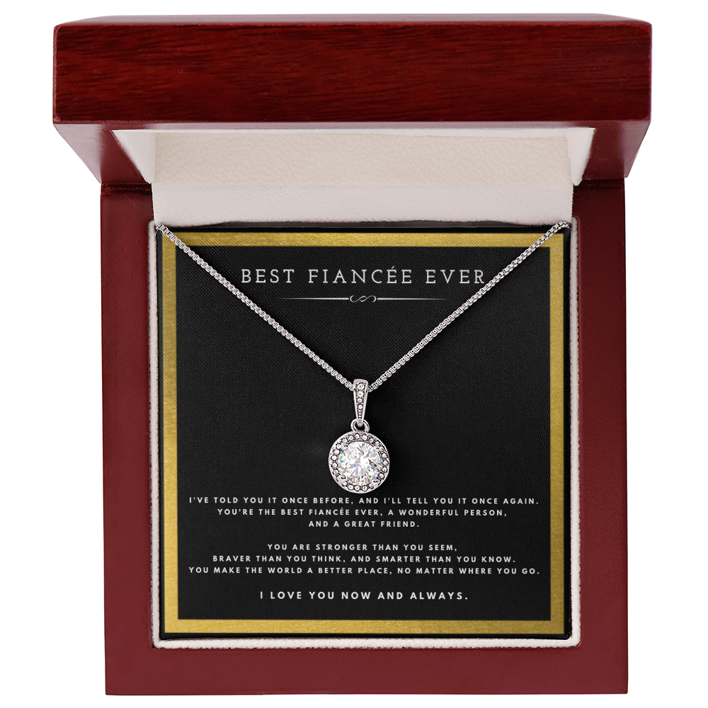 Best Gifts 305-Best Fiancée Ever Eternal Hope Necklace – Romantic Gift for Her