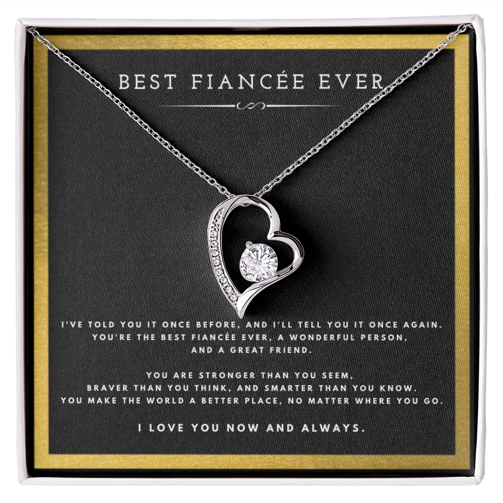 Best Gifts 305-Best Fiancée Ever Forever Love Necklace Gift
