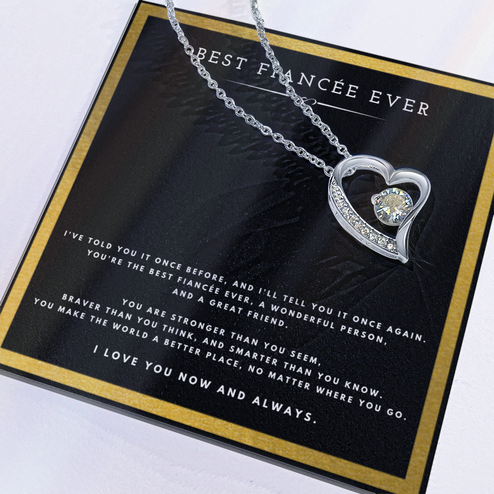 Best Gifts 305-Best Fiancée Ever Forever Love Necklace Gift