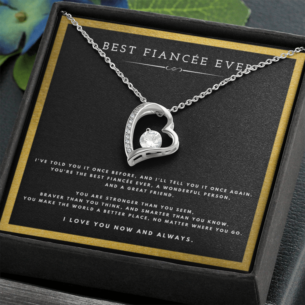 Best Gifts 305-Best Fiancée Ever Forever Love Necklace Gift