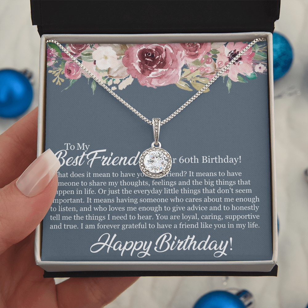 Best Gifts 305-Best Friend 60th Birthday Eternal Hope Necklace for Her