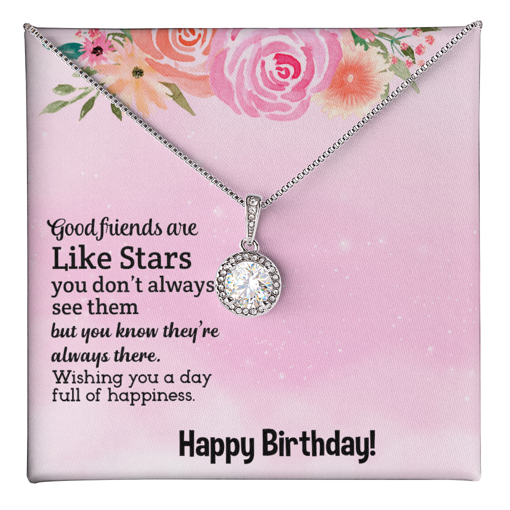 Best Gifts 305-Best Friend Birthday Necklace Gift for Her Eternal Hope Pendant with Star Quote Card