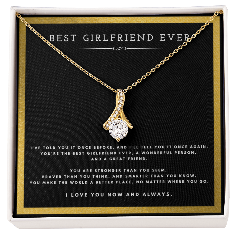 Best Gifts 305-Best Girlfriend Ever Necklace Gift from Boyfriend