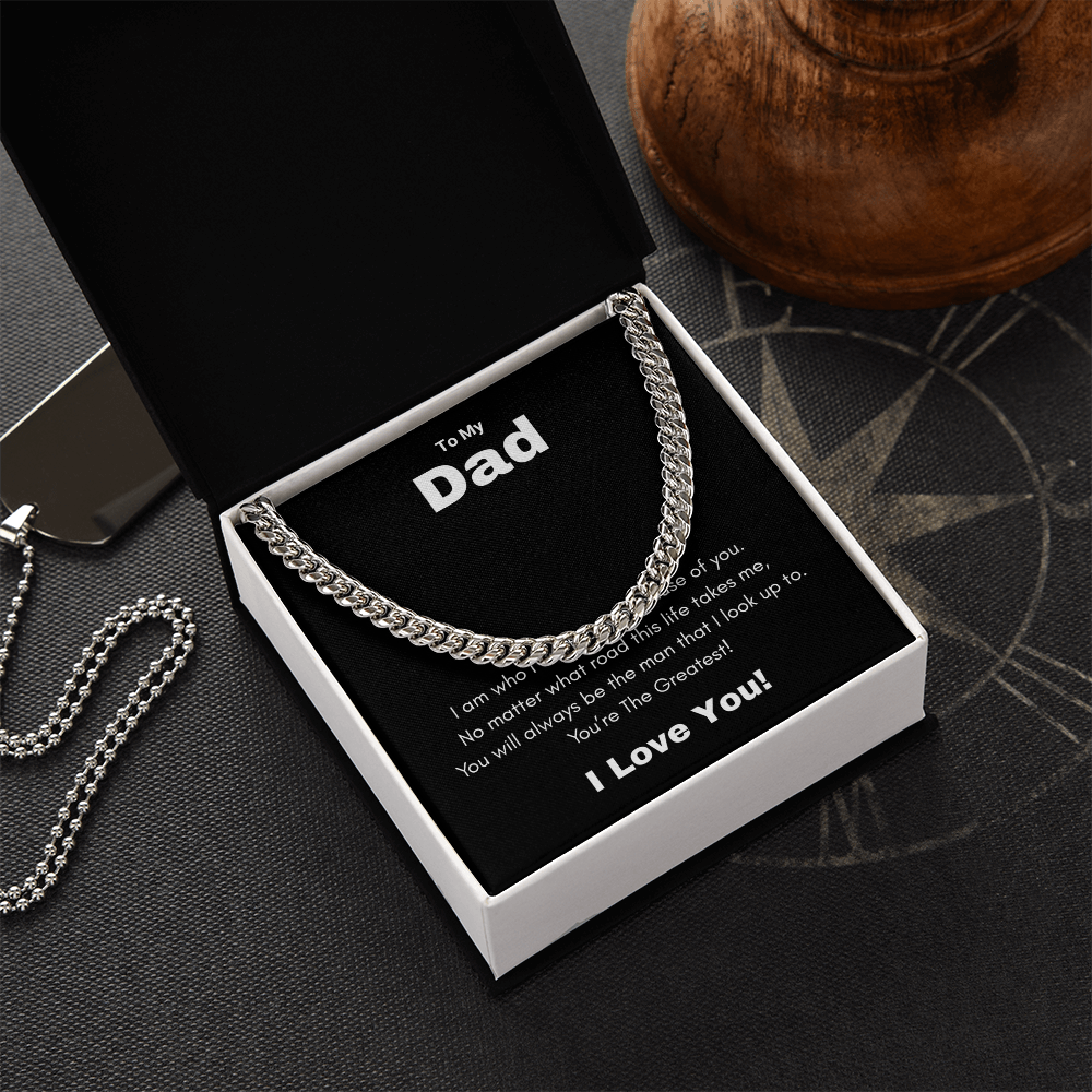 Best Gifts 305-Dad Cuban Link Necklace – Meaningful Gift from Kids