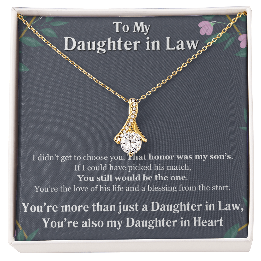 Best Gifts 305-Daughter-In-Law Ribbon Necklace Gift from Mom