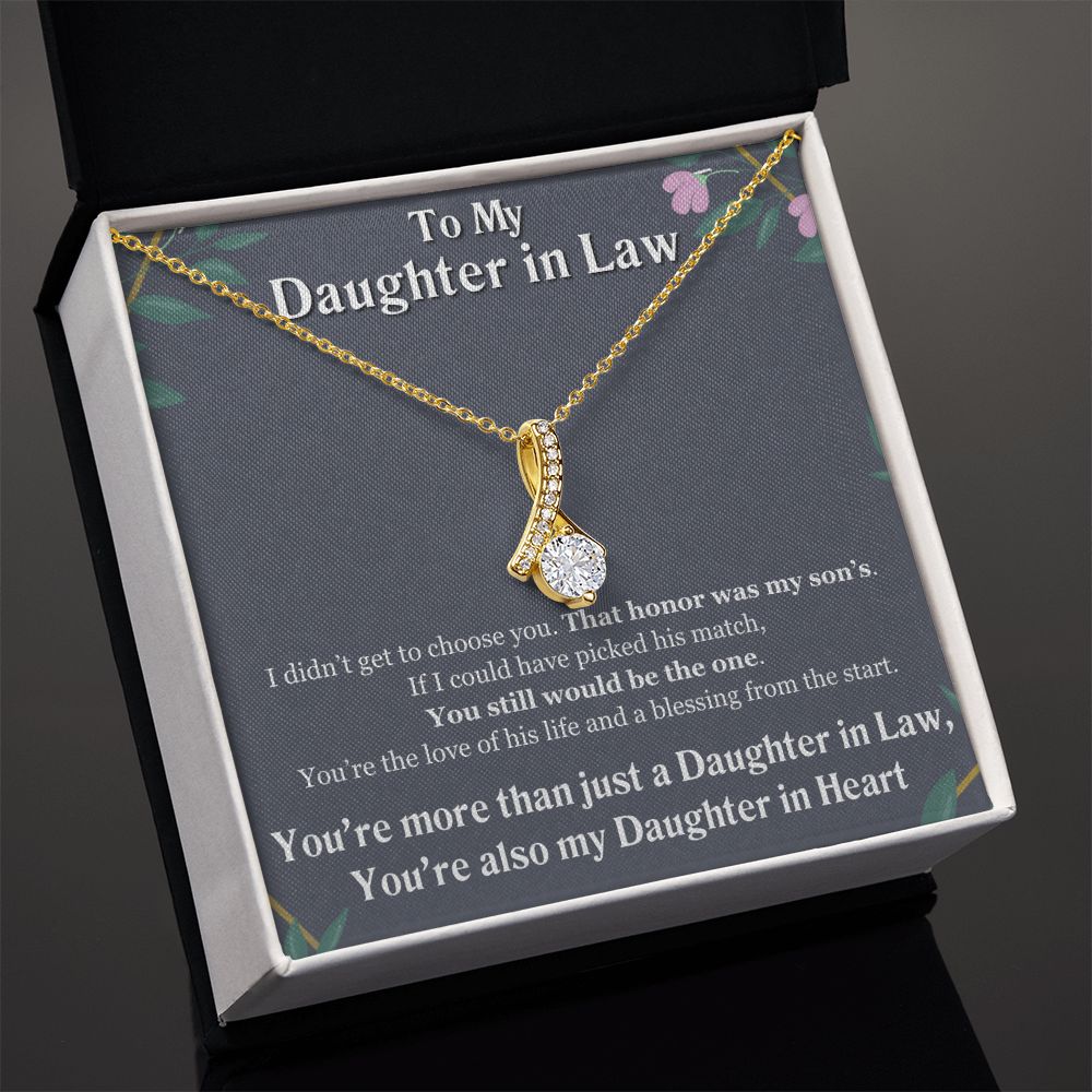 Best Gifts 305-Daughter-In-Law Ribbon Necklace Gift from Mom