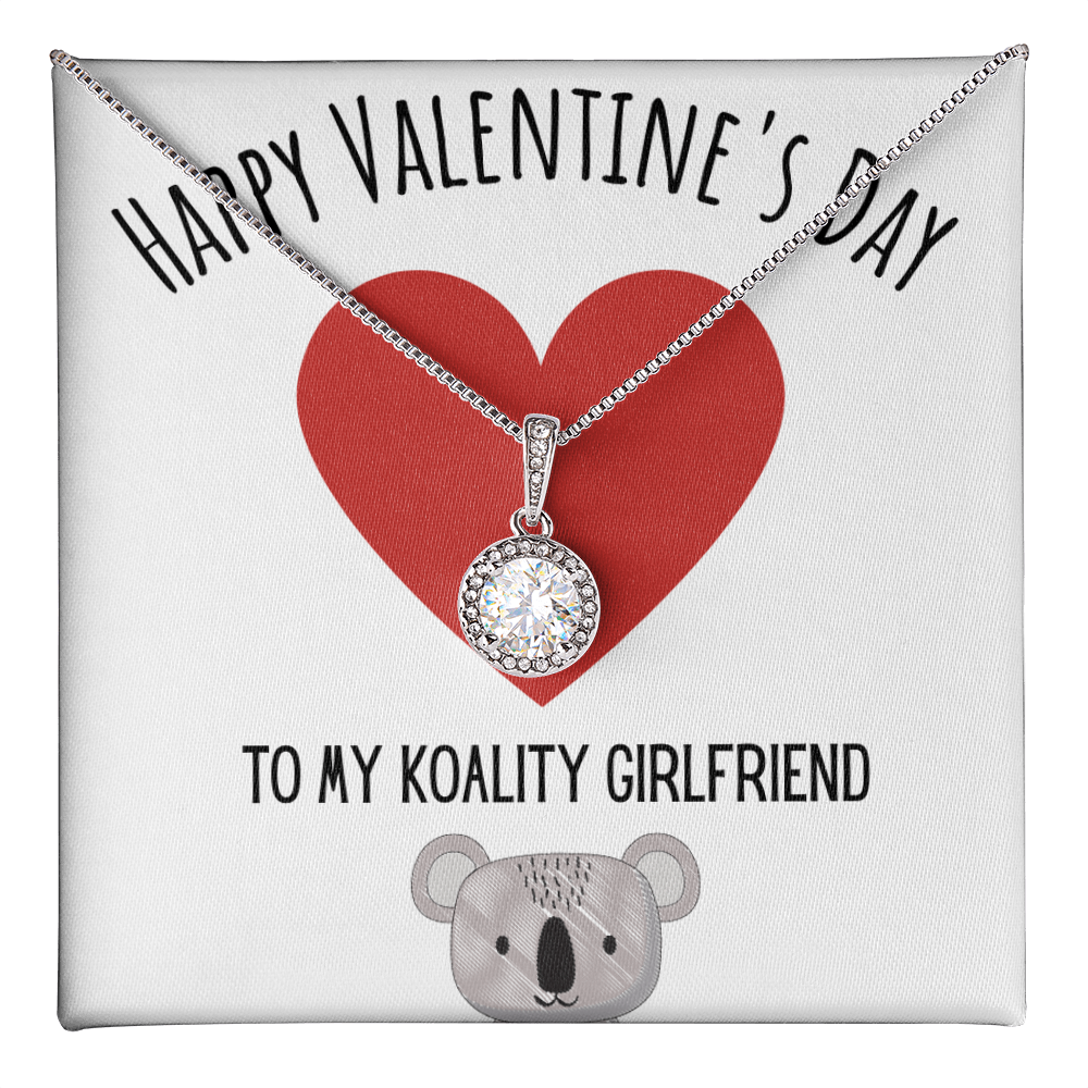 Best Gifts 305-Eternal Hope Necklace 14k White Gold CZ Pendant for Valentine's Day To My Koality Girlfriend