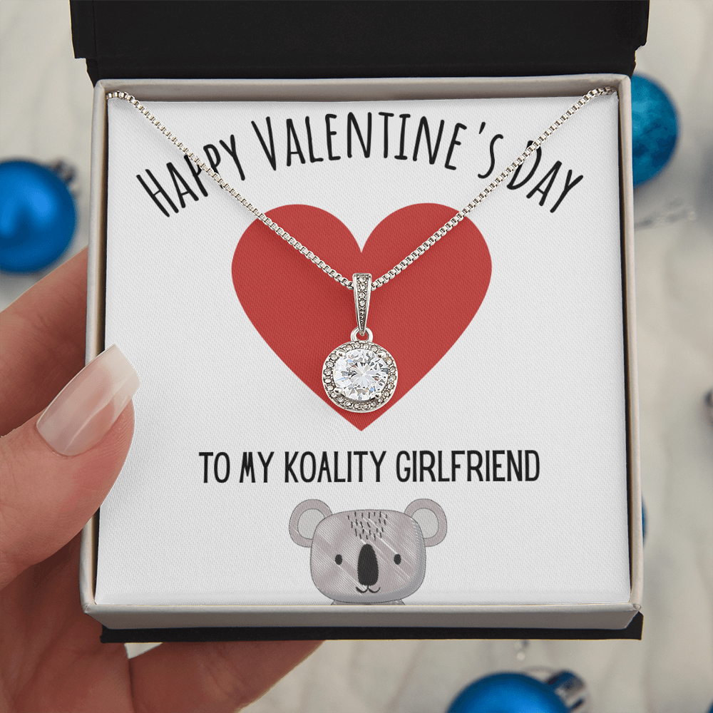 Best Gifts 305-Eternal Hope Necklace 14k White Gold CZ Pendant for Valentine's Day To My Koality Girlfriend