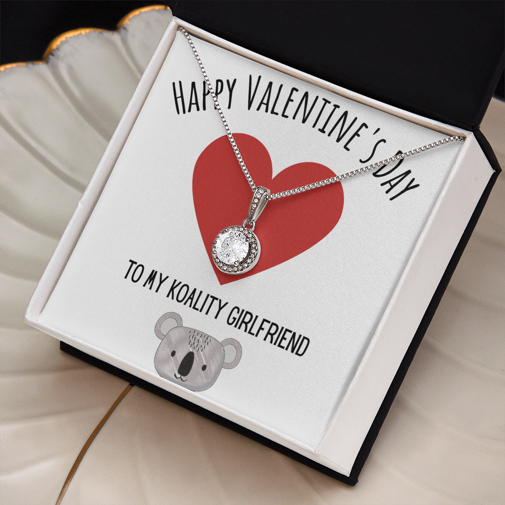 Best Gifts 305-Eternal Hope Necklace 14k White Gold CZ Pendant for Valentine's Day To My Koality Girlfriend