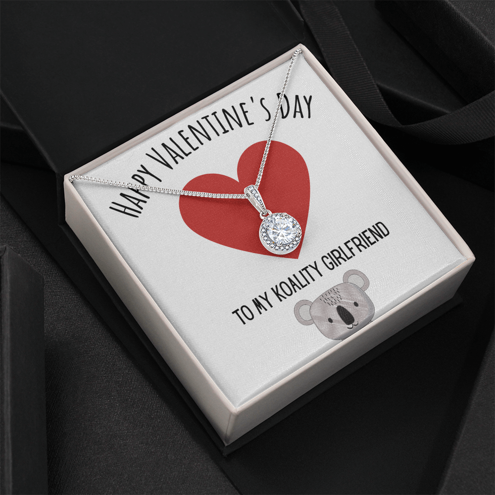 Best Gifts 305-Eternal Hope Necklace 14k White Gold CZ Pendant for Valentine's Day To My Koality Girlfriend