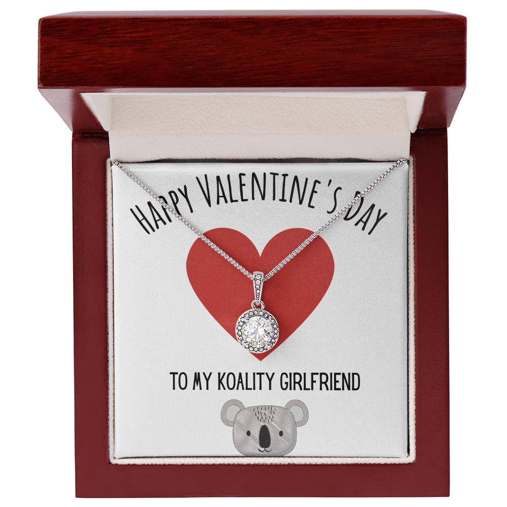 Best Gifts 305-Eternal Hope Necklace 14k White Gold CZ Pendant for Valentine's Day To My Koality Girlfriend
