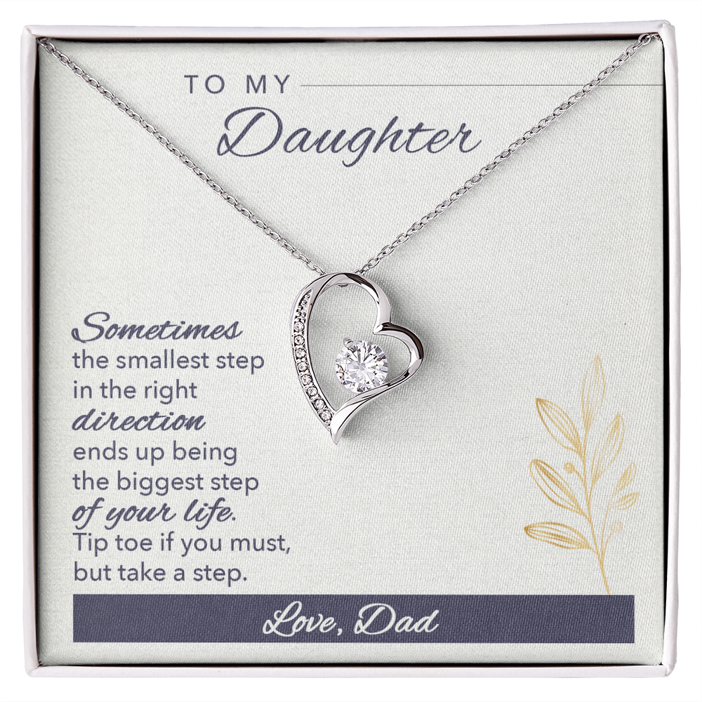 Christian Gifts 305-Forever Love Heart Necklace for Daughter – Dad Gift