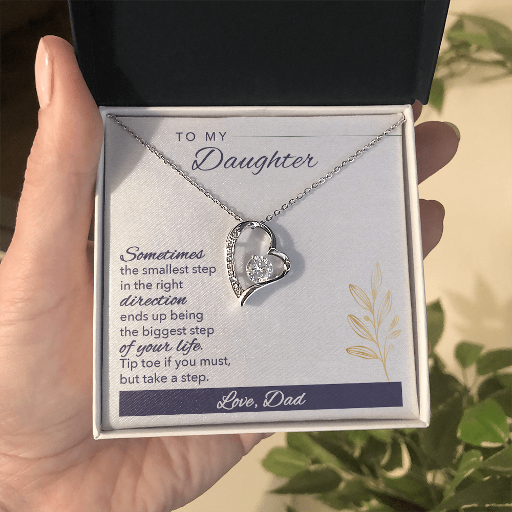 Christian Gifts 305-Forever Love Heart Necklace for Daughter – Dad Gift