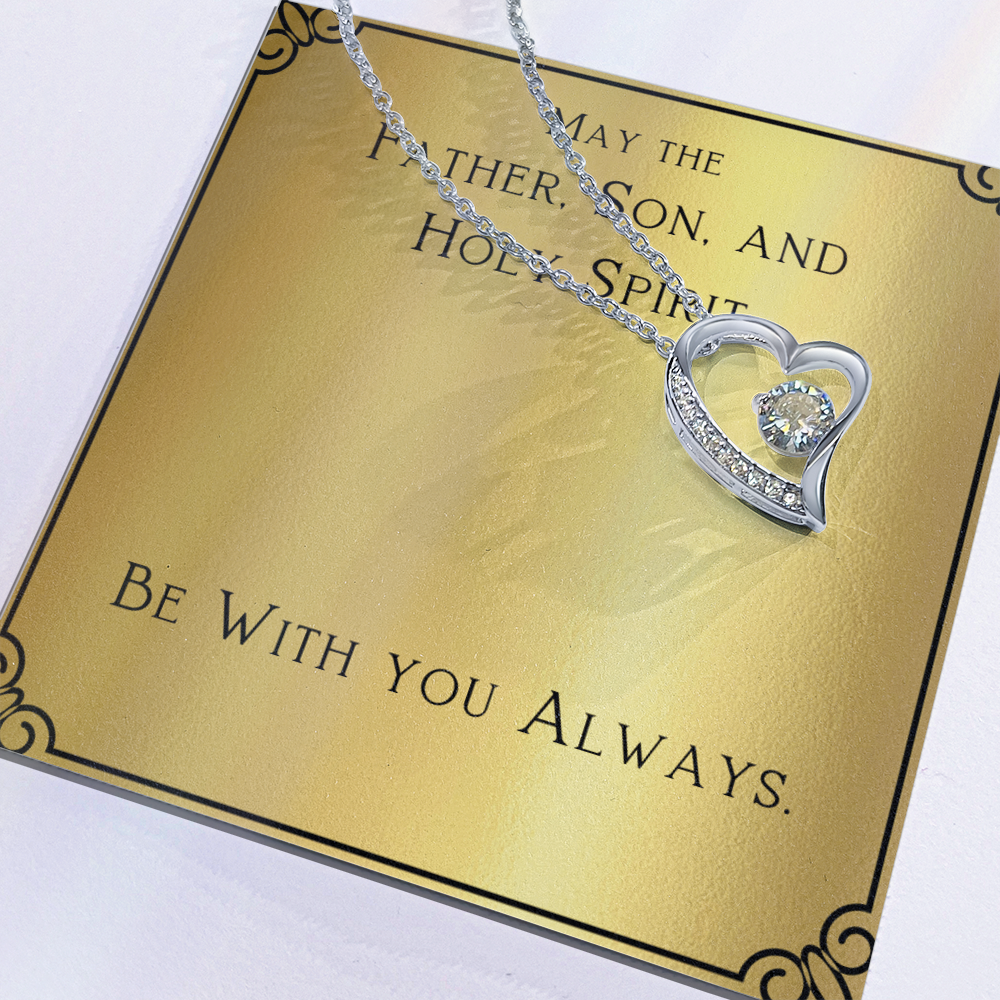 Best Gifts 305-Forever Love Necklace with CZ Crystal Gift for Her