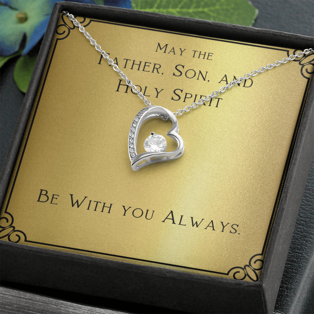 Best Gifts 305-Forever Love Necklace with CZ Crystal Gift for Her