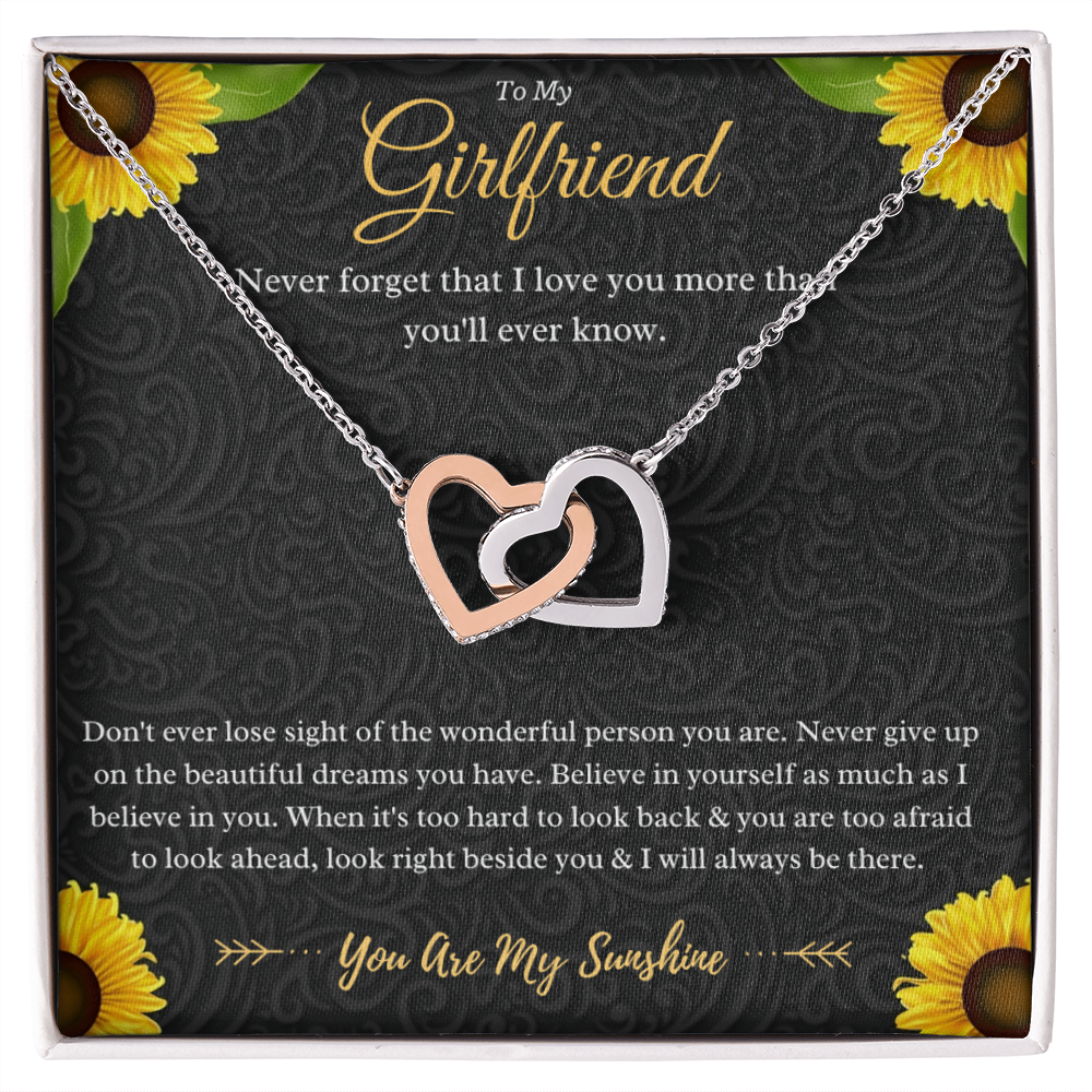 Best Gifts 305-Girlfriend Interlocking Hearts Necklace Gift
