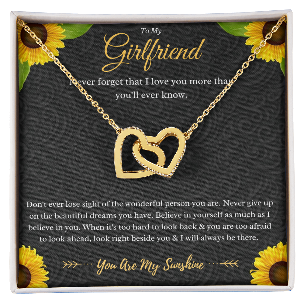 Best Gifts 305-Girlfriend Interlocking Hearts Necklace Gift