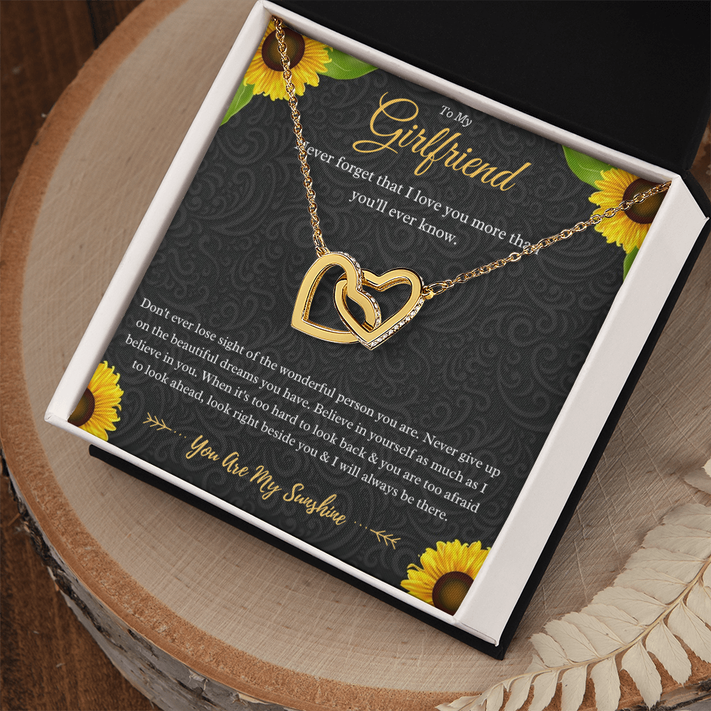 Best Gifts 305-Girlfriend Interlocking Hearts Necklace Gift