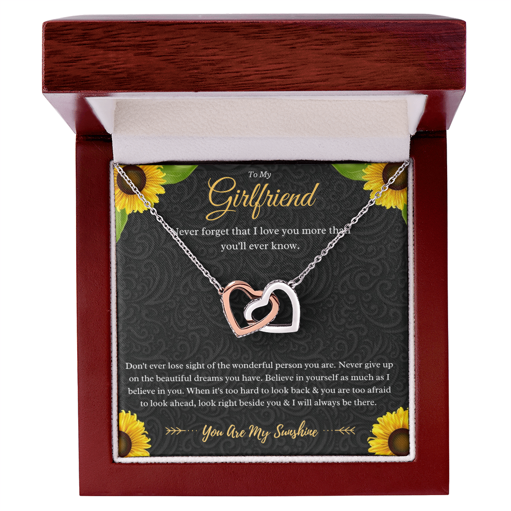 Best Gifts 305-Girlfriend Interlocking Hearts Necklace Gift