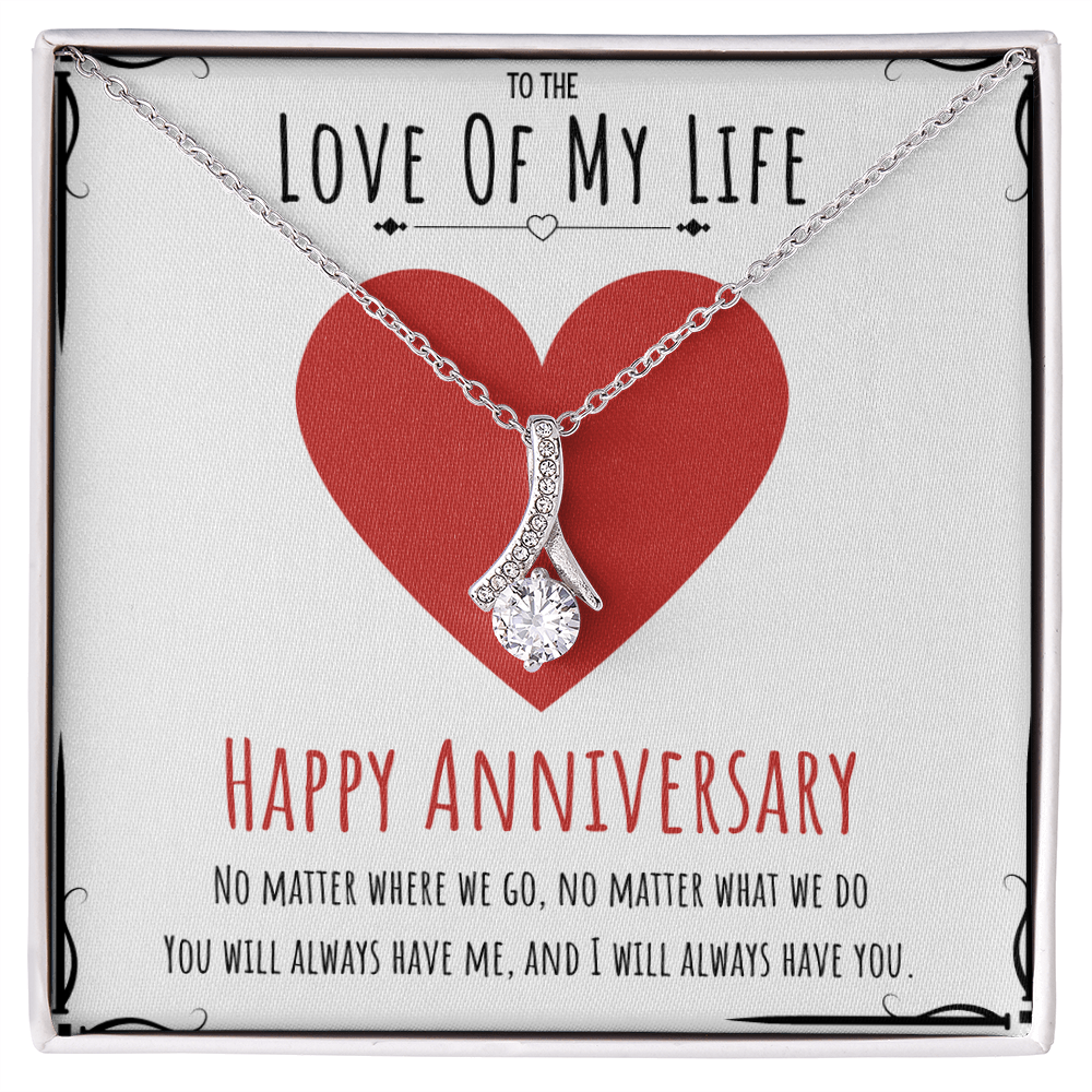 Best Gifts 305-Happy Anniversary Alluring Beauty Necklace for Love of My Life