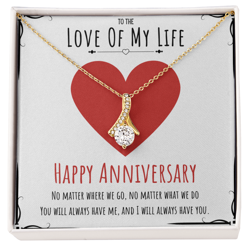 Best Gifts 305-Happy Anniversary Alluring Beauty Necklace for Love of My Life