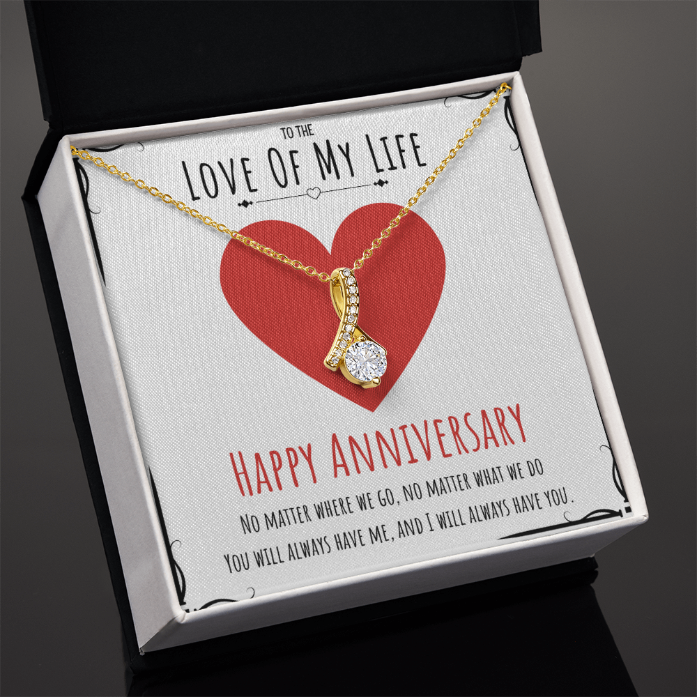 Best Gifts 305-Happy Anniversary Alluring Beauty Necklace for Love of My Life