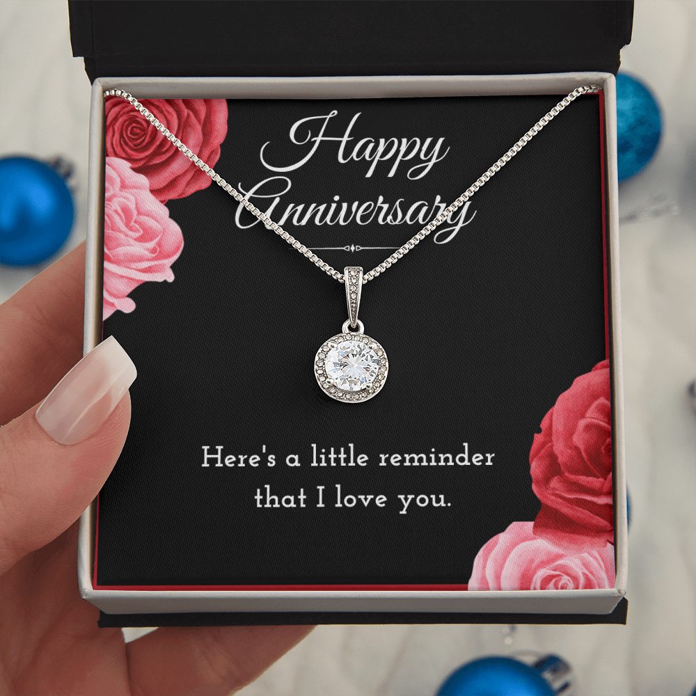 Best Gifts 305-Happy Anniversary Eternal Hope Necklace for Wife