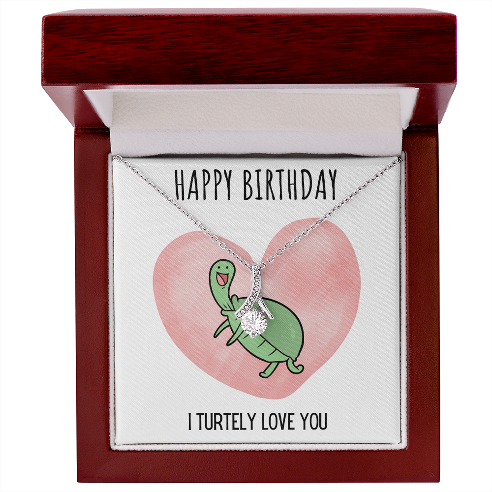 Best Gifts 305-Happy Birthday I Turtely Love You Alluring Beauty Necklace for Her