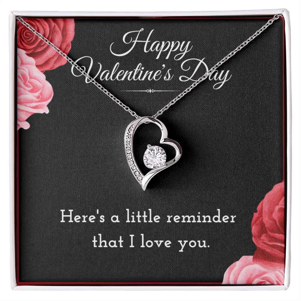 Best Gifts 305-Happy Valentine’s Day Forever Love Necklace for Wife from Husband