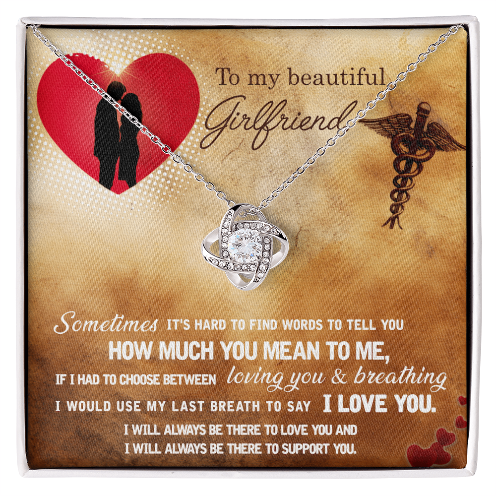 Best Gifts 305-Love Knot Necklace for Girlfriend – Romantic Gift for Her