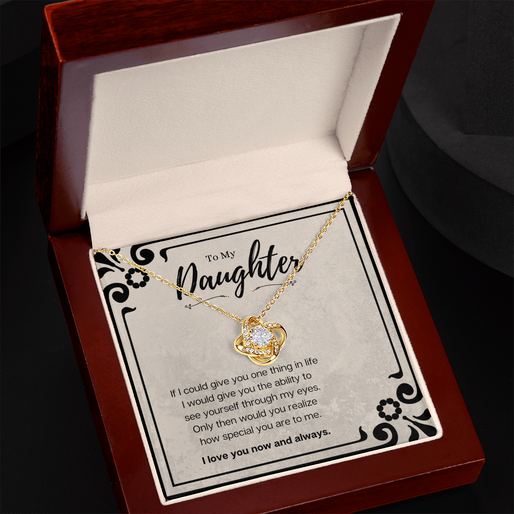 Best Gifts 305-Meaningful Gift for Daughter Love Knot Necklace