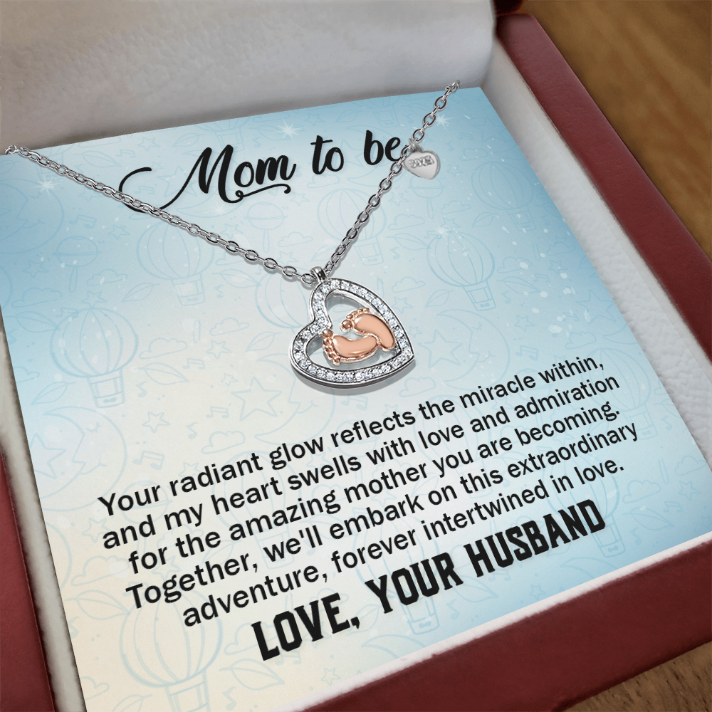 Christian Gifts 305-Mom to Be Necklace from Husband Pregnancy Gift