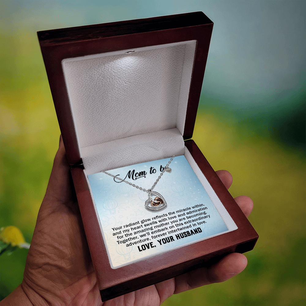 Christian Gifts 305-Mom to Be Necklace from Husband Pregnancy Gift