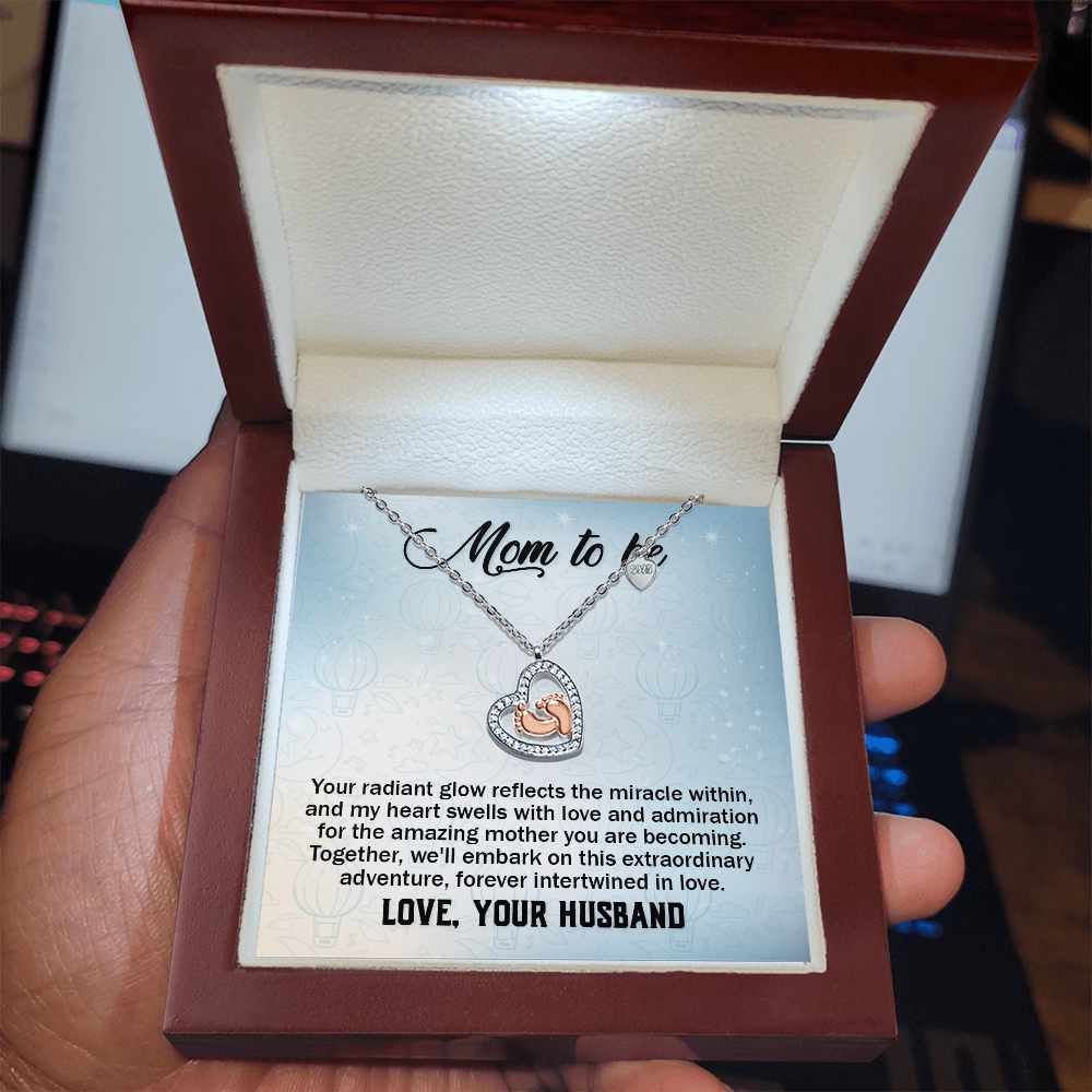 Christian Gifts 305-Mom to Be Necklace from Husband Pregnancy Gift