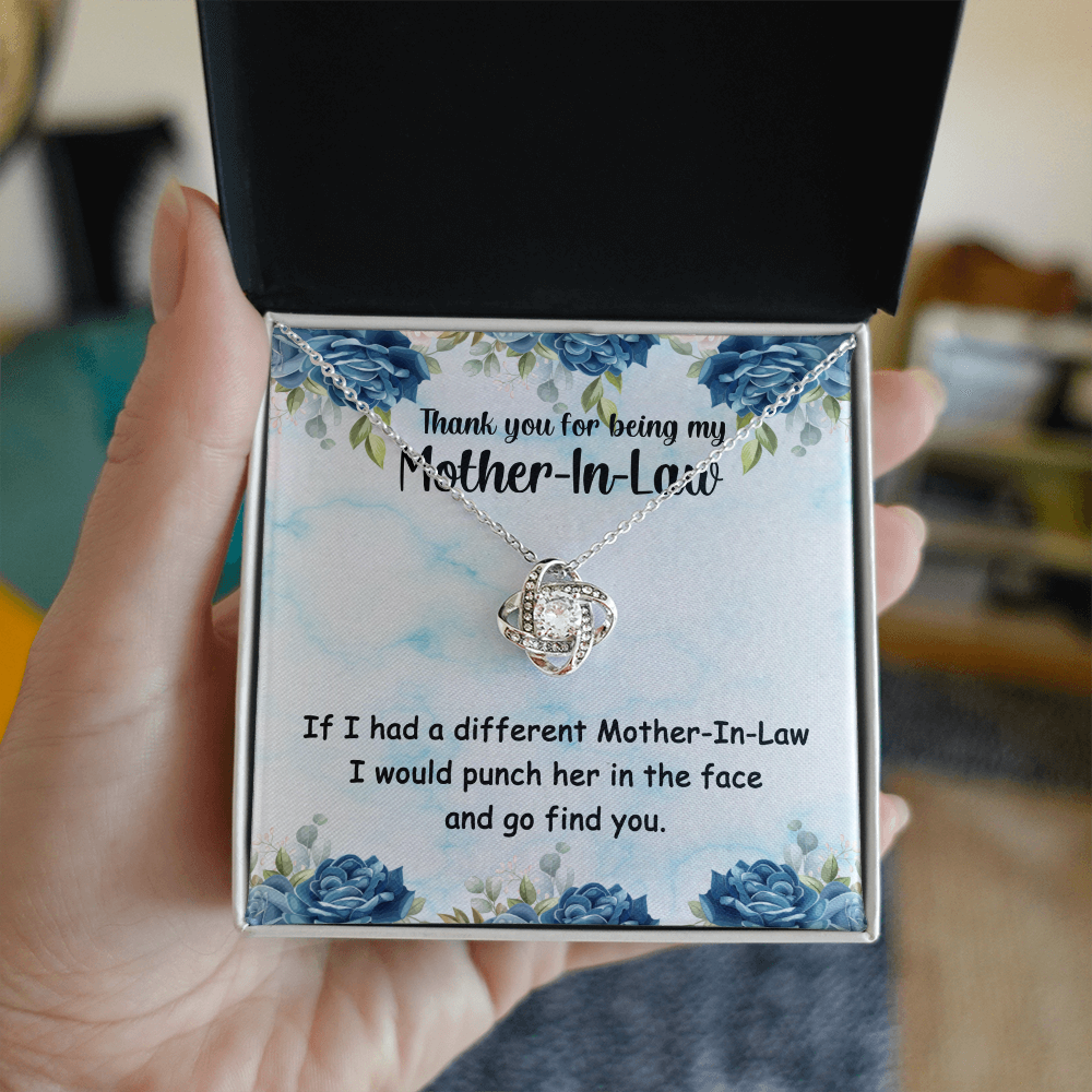 Best Gifts 305-Mother-In-Law Love Knot Necklace Funny Gift for Her